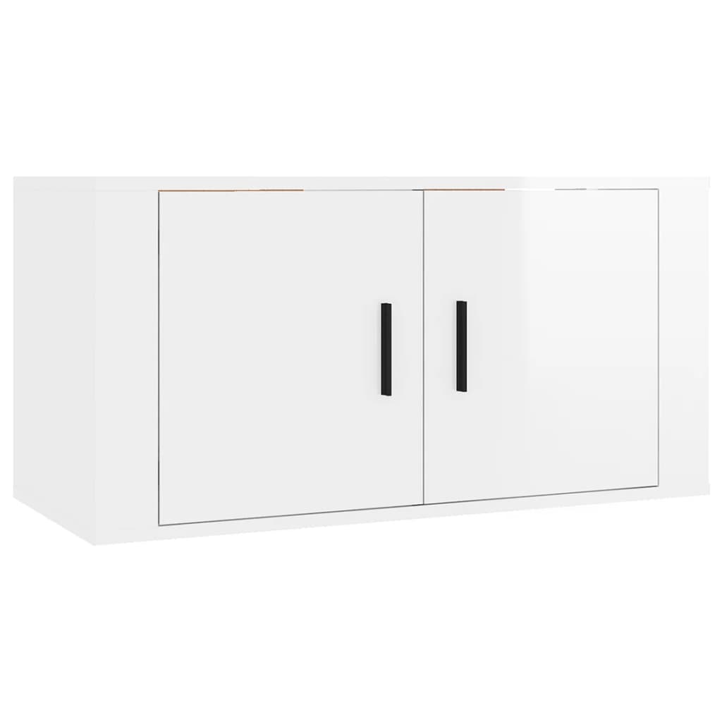 3-tlg. TV-Schrank-Set Weiß Holzwerkstoff