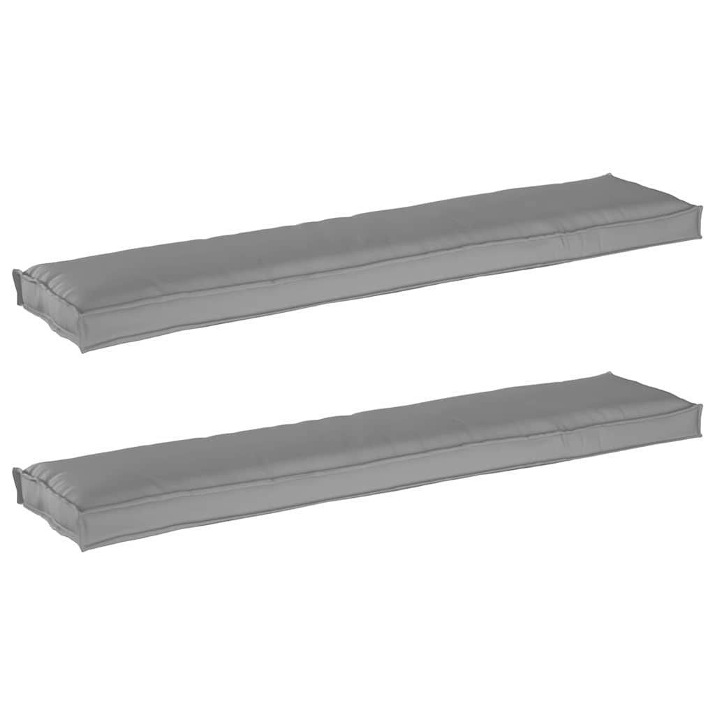 Palettenkissenset 2 pcs Anthrazit 180 x 40 x 8 cm Oxford-Stoff