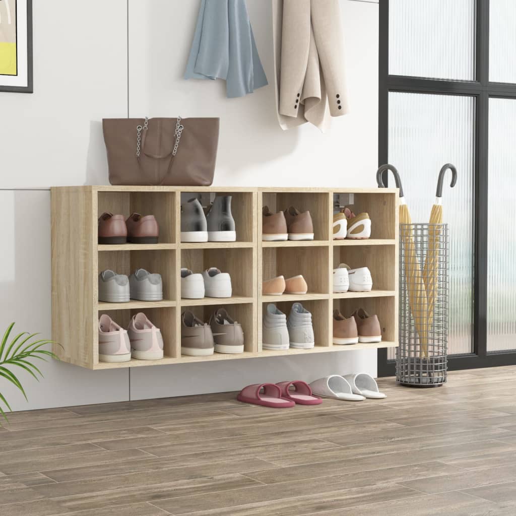 Schuhregale 2 Stk. Weiß 52,5x30x50 cm