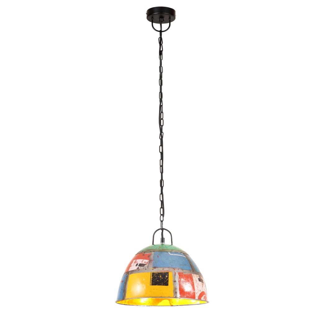 Hängelampe Vintage Industriestil 25 W Silbern Rund 31 cm E27