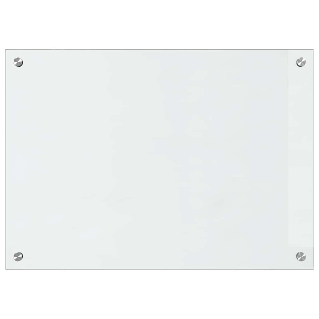 Küchenrückwand 2 pcs Weiß 70 x 40 cm Gehärtetes Glas