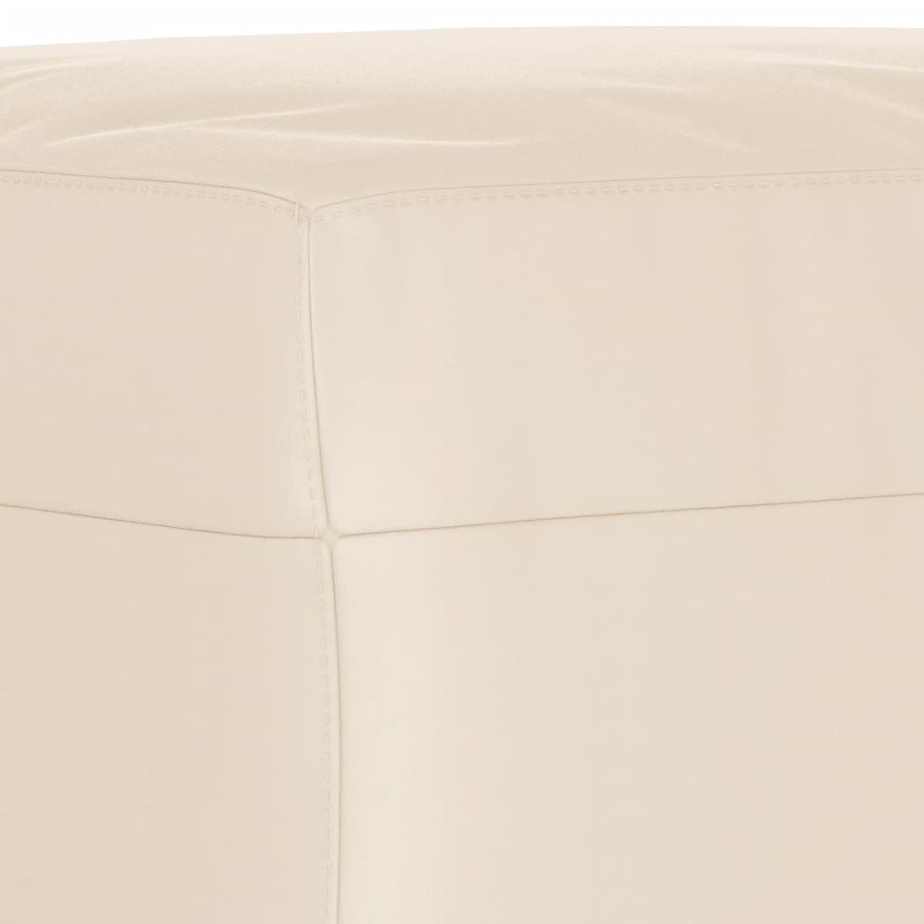 Fußhocker Taupe 60x50x41 cm Mikrofasergewebe