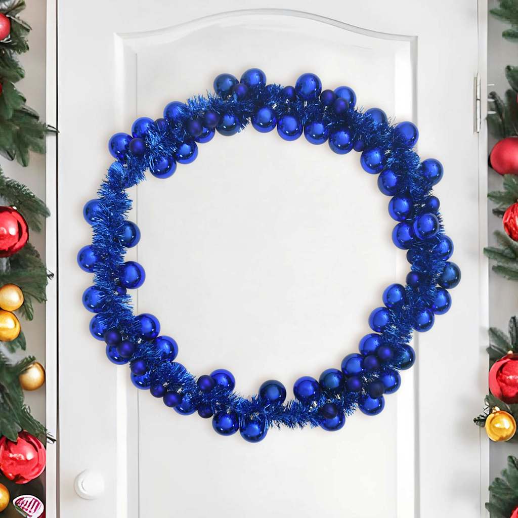 Weihnachtskugelgirlande Schwarz 186 cm Polystyrol