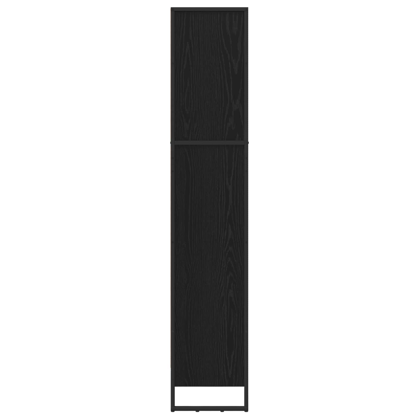 Bücherregal 2 pcs Schwarz Eichen-Optik 60 x 30 x 189,5 cm