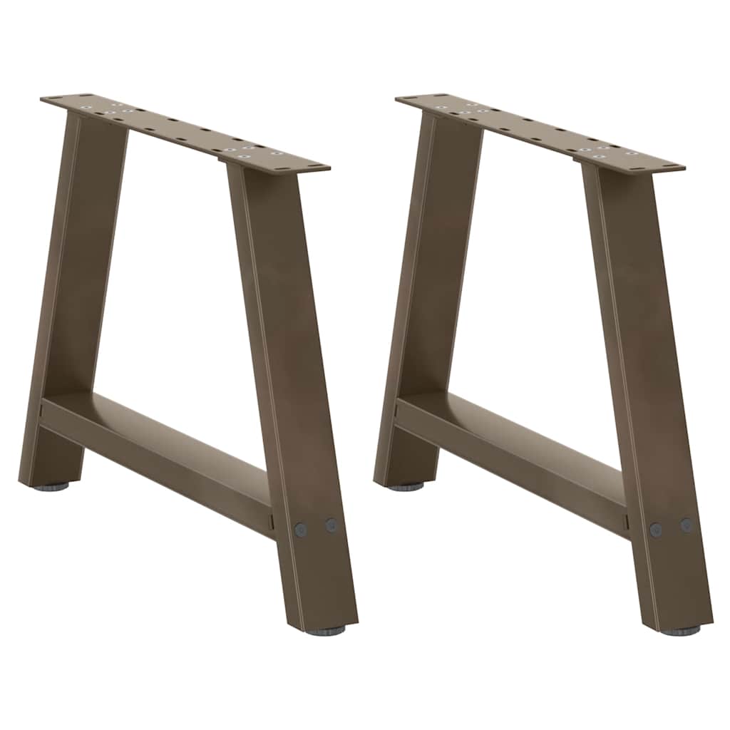 Couchtischbeine A-Form 2 Stk. 30x(30-31) cm Stahl