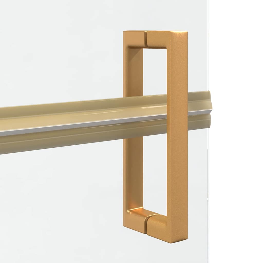 Faltbare begehbare Duschwand Transparentes ESG Glas 70x190 cm