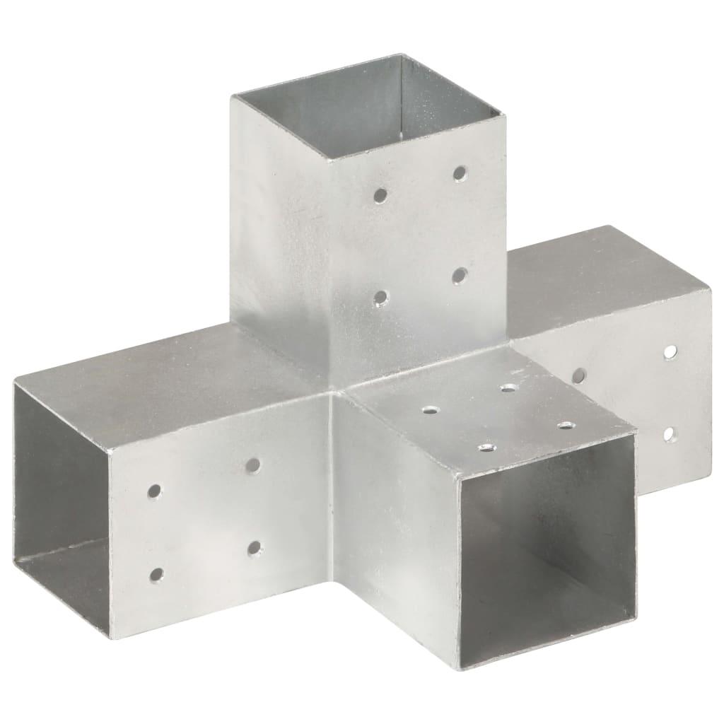 Pfostenverbinder L-Form Verzinktes Metall 71 x 71 mm