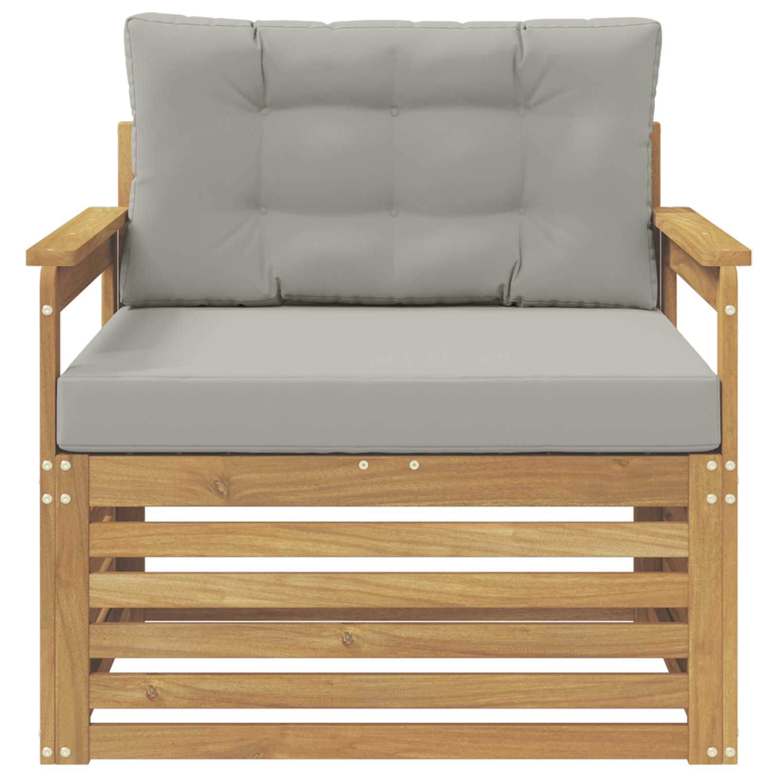 2 Stück Outdoor-Sofa Natur