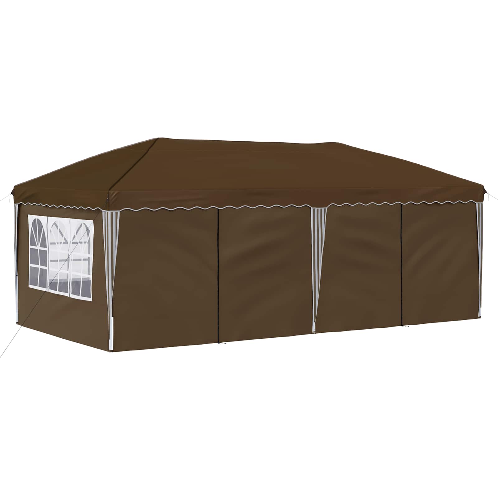 Pop-up Partyzelt 575 x 290 x 245 cm Creme