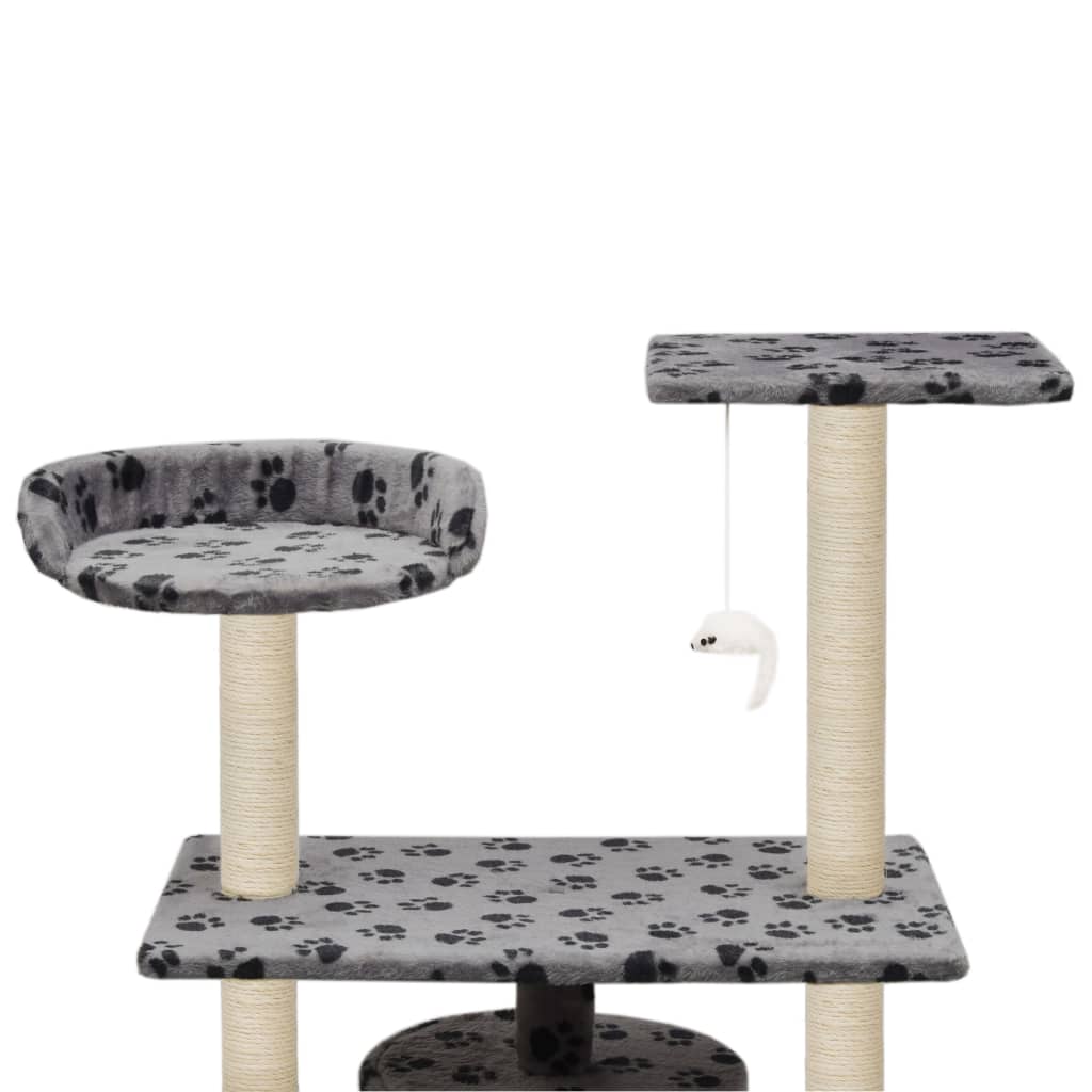 Katzen-Kratzbaum Sisal 95 cm Grau