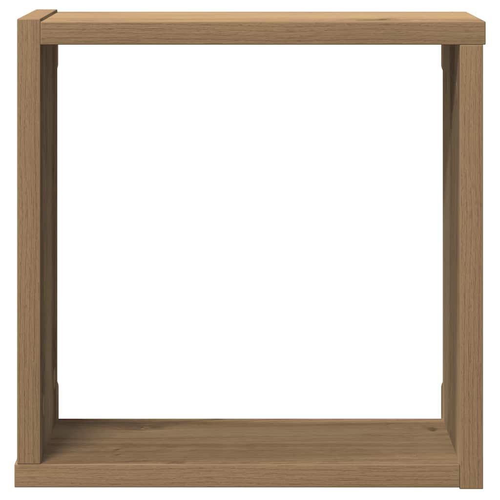 Würfelregale 2 Stk. Weiß 30x15x30 cm