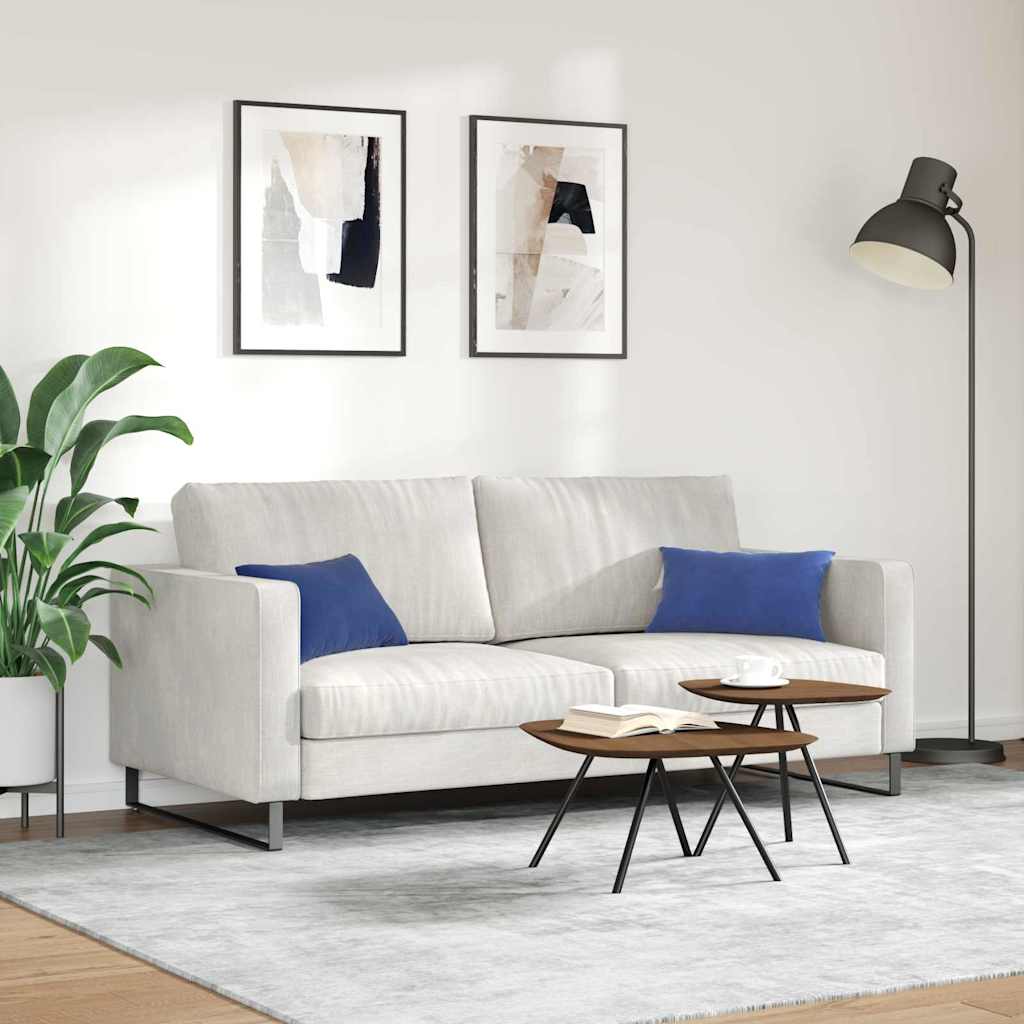 Sofakissen 2 Stück Blau 50 x 30 cm Cordstoff