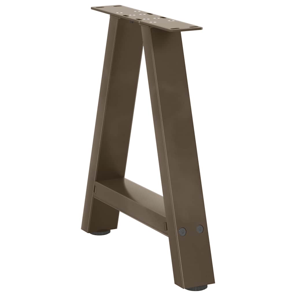Couchtischbeine A-Form 2 Stk. 30x(30-31) cm Stahl