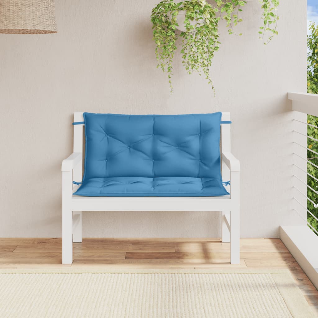 Gartenbank-Auflagen 2 Stk. Melange Anthrazit 100x50x7 cm Stoff