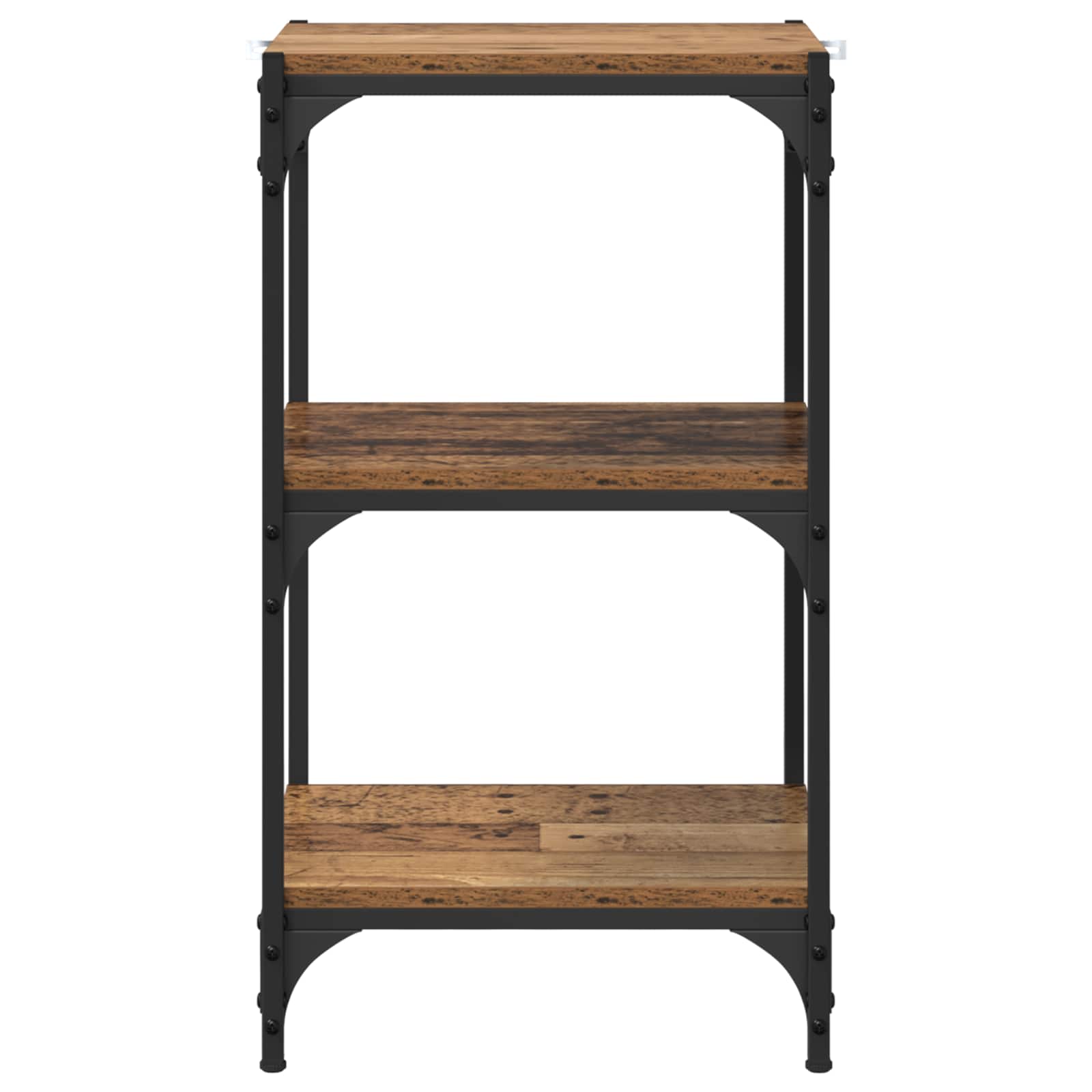 Bücherregal Schwarz 40x33x70,5 cm Holzwerkstoff und Stahl