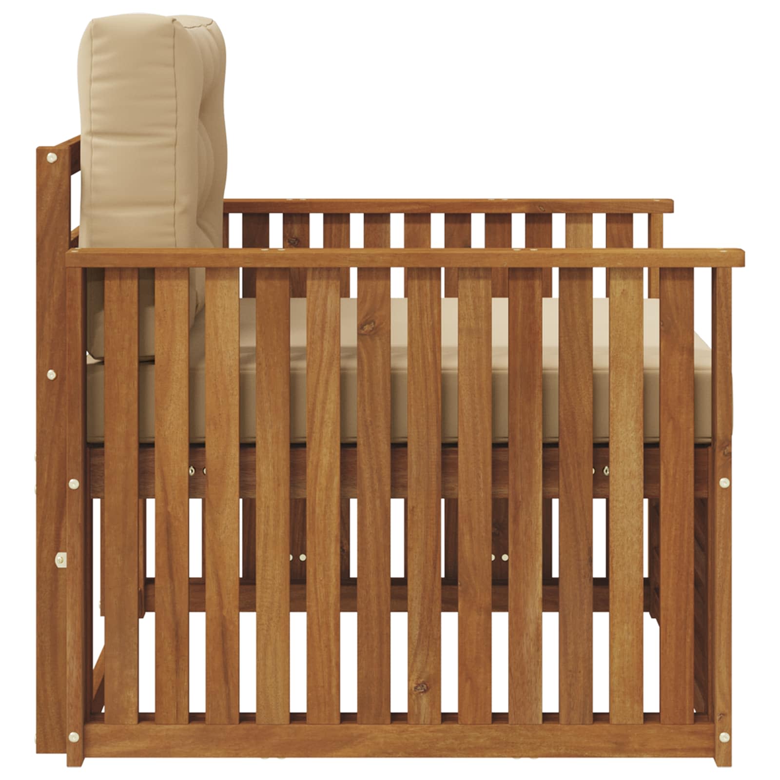 2 Stück Outdoor-Sofa Natur
