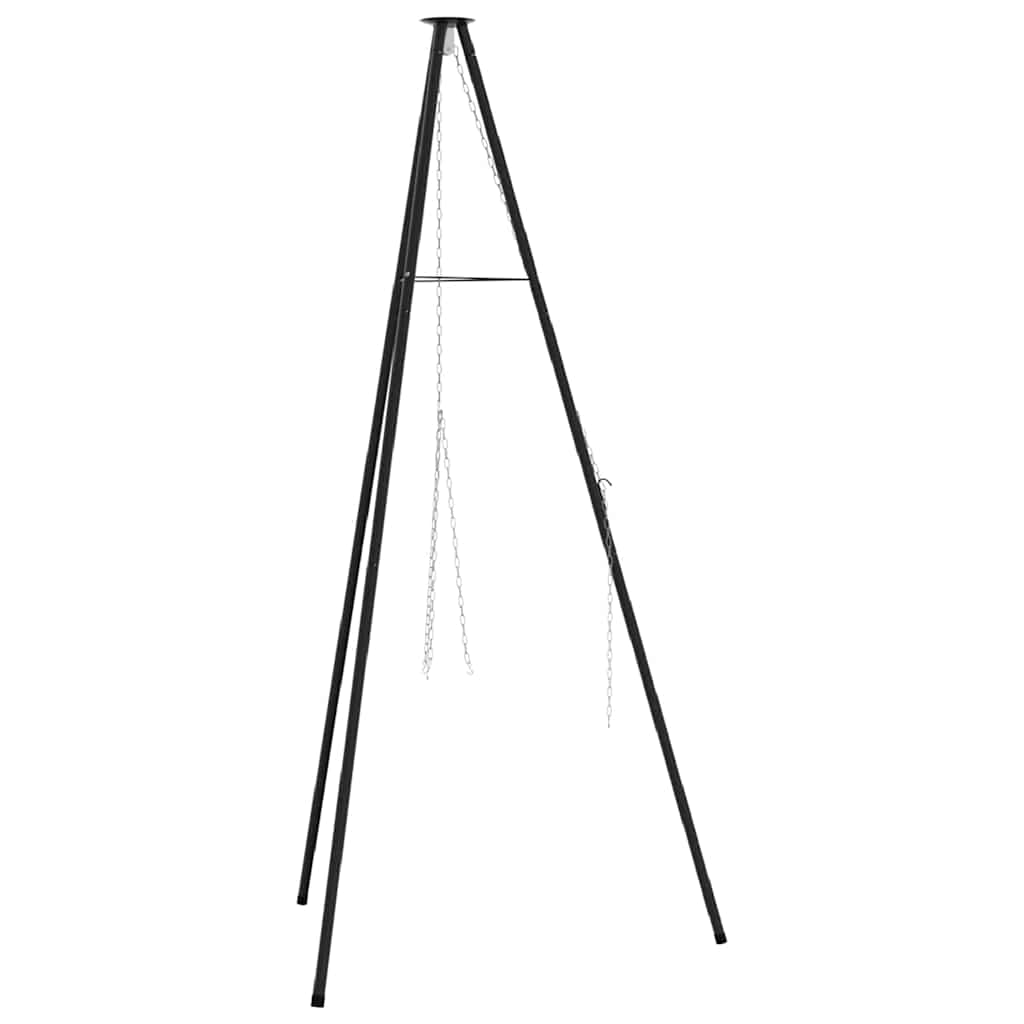 Lagerfeuer Stativ Schwarz 92 x 92 x 151,5 cm Stahl