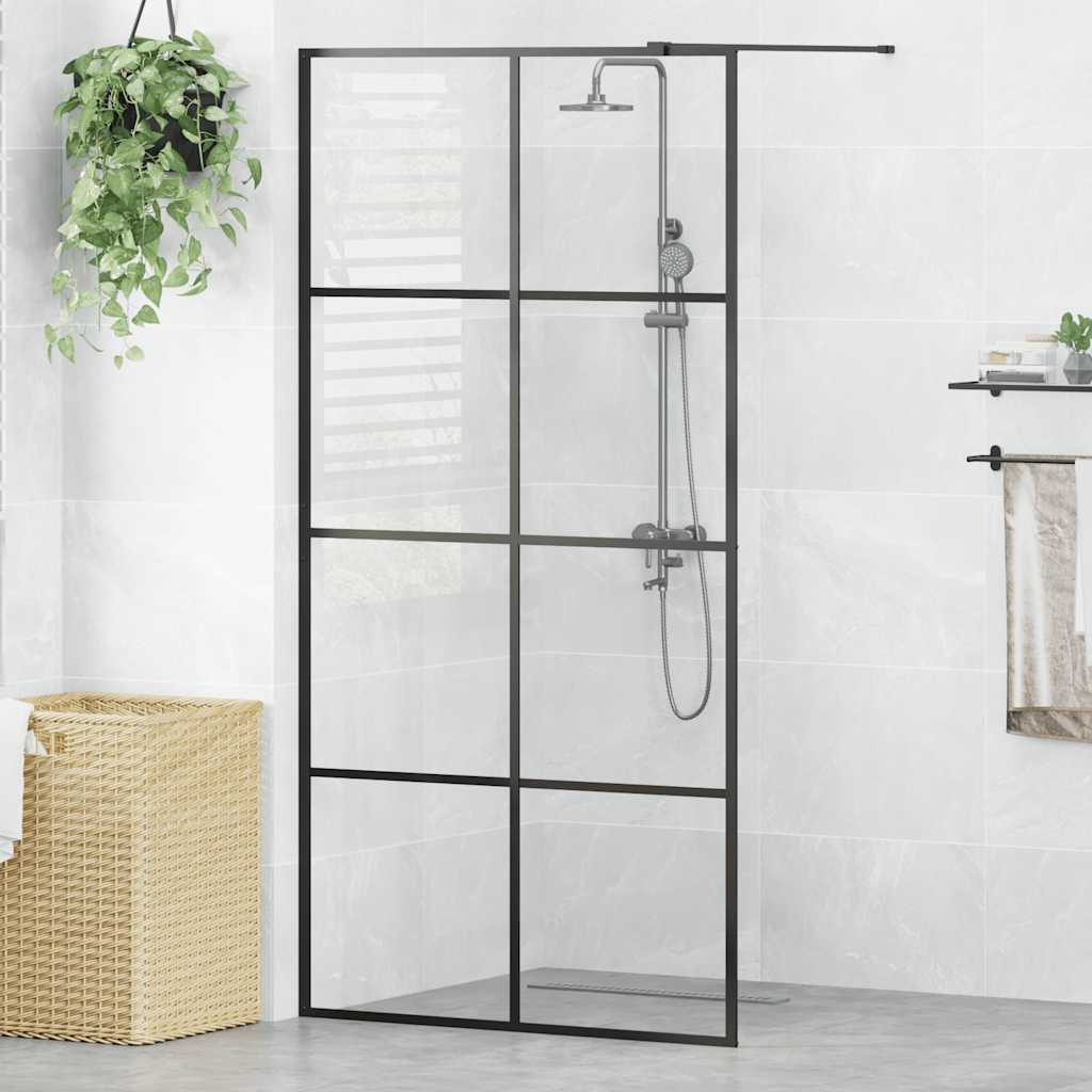 Duschwand für Begehbare Dusche mit Klarem ESG Glas 80x195 cm
