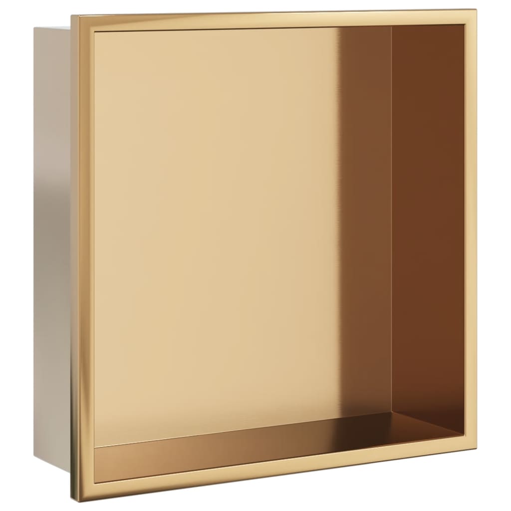 Duschnische Gebürstet Silbern 32x32x9 cm Edelstahl
