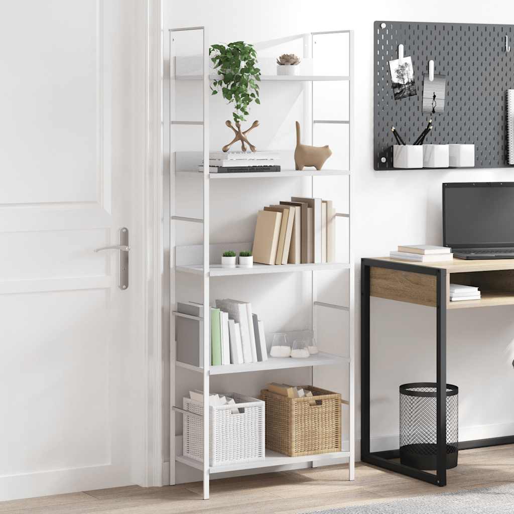Bücherregal 3 Regalböden Schwarz 60×27,6×90,5 cm Holzwerkstoff