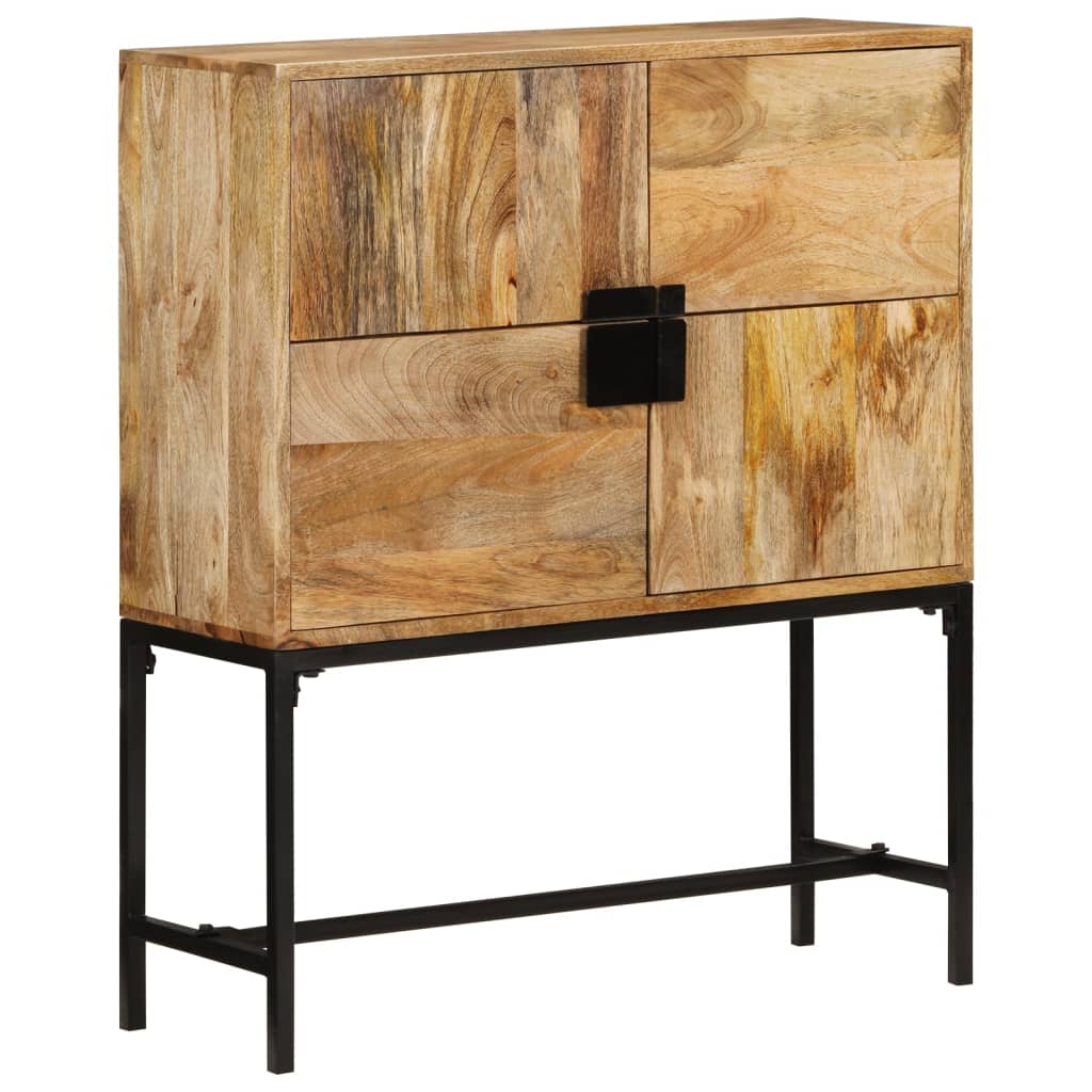 Highboard 80x30x100 cm Massivholz Mango