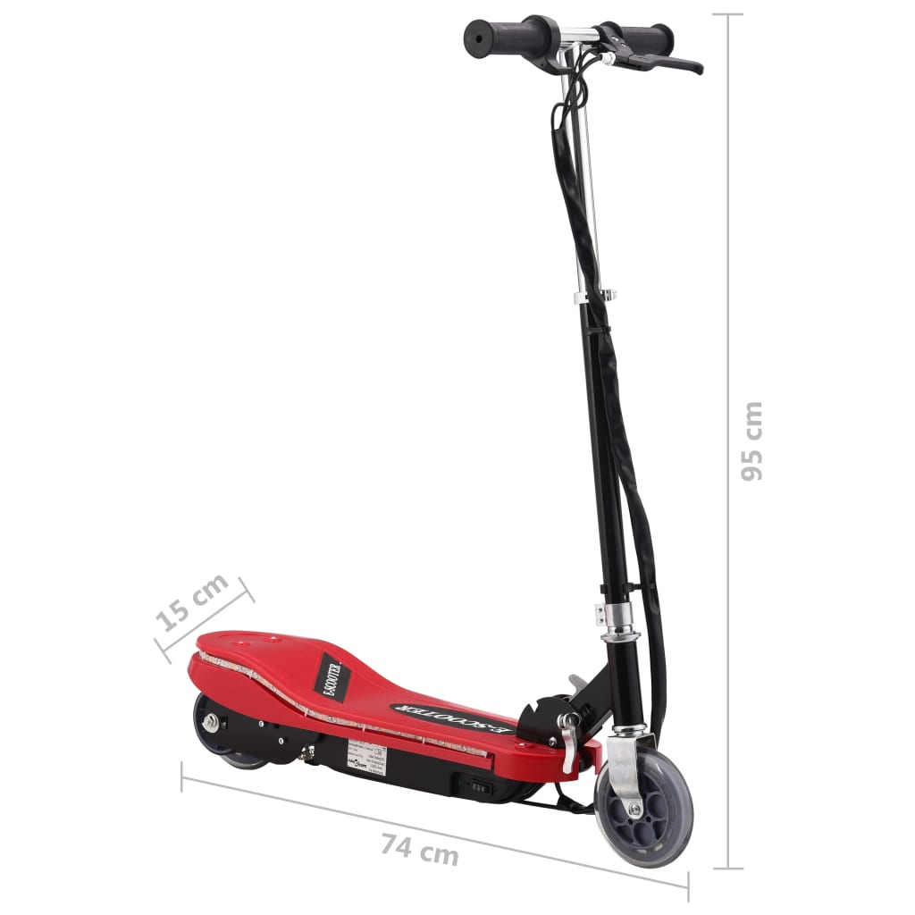 E-Scooter mit LED 120 W Schwarz