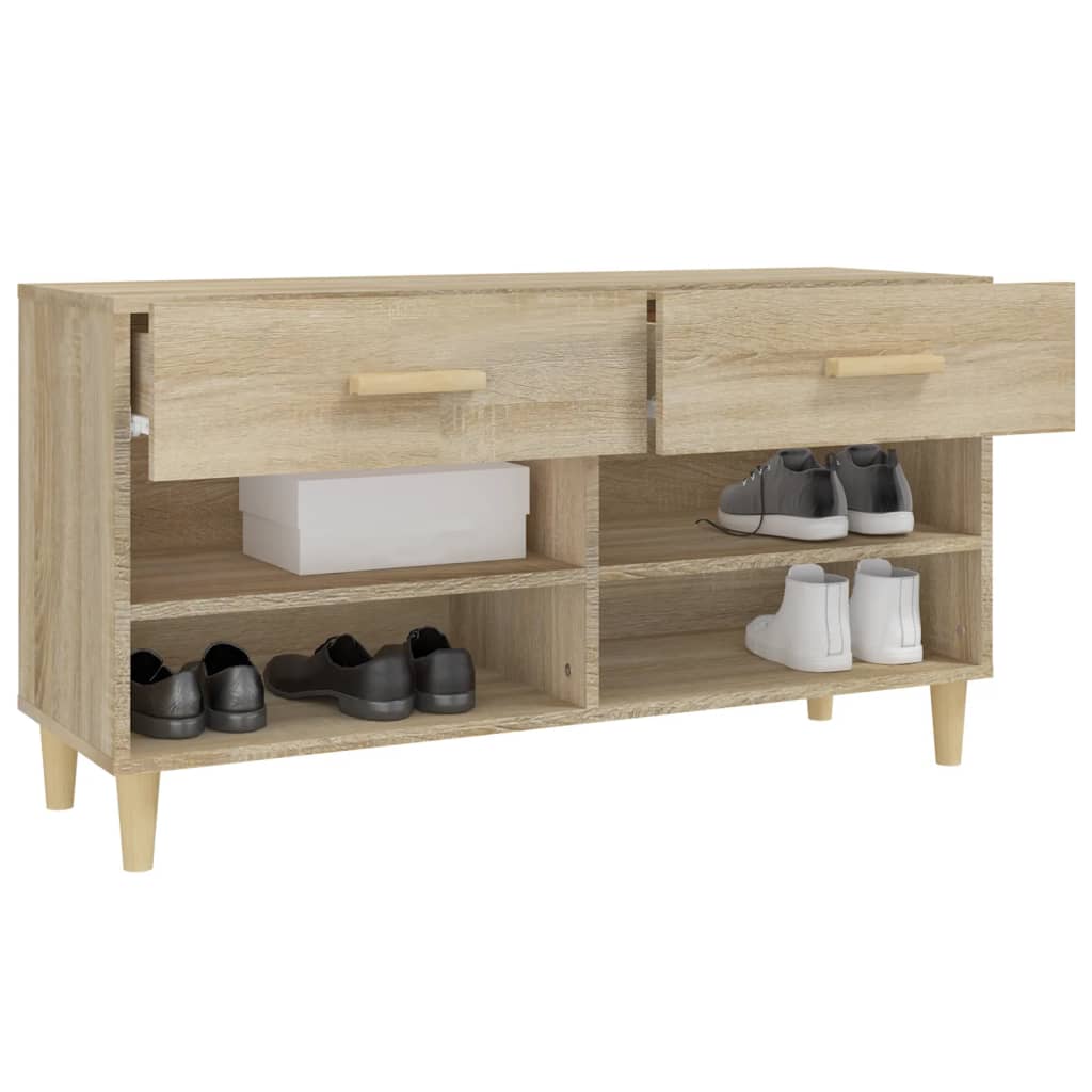 Schuhschrank Weiß 102x35x55 cm Holzwerkstoff