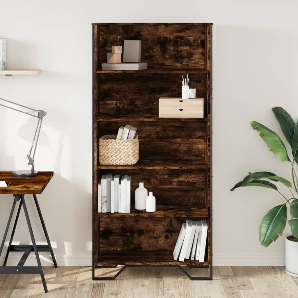 Bücherregal Schwarz 80x31x169 cm Holzwerkstoff