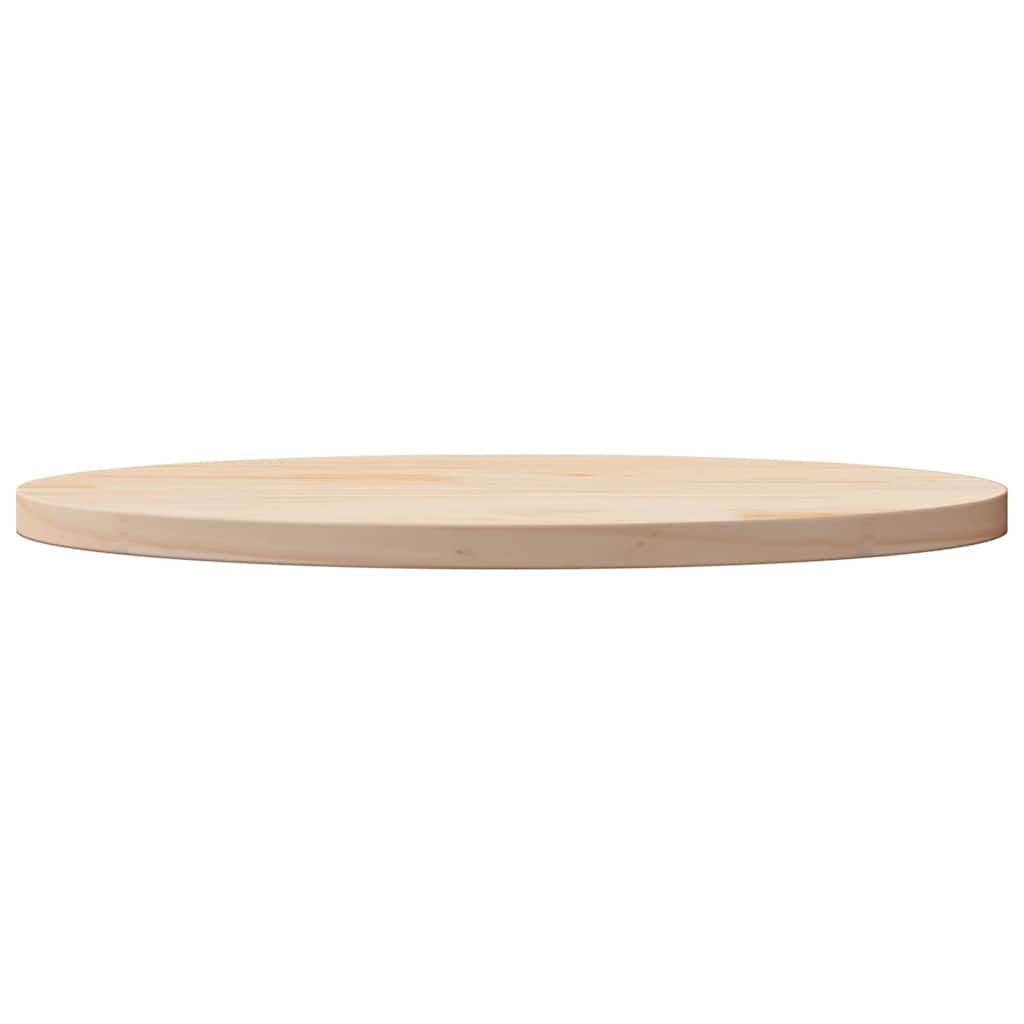 Tischplatte 70x35x2,5 cm Massivholz Kiefer Oval