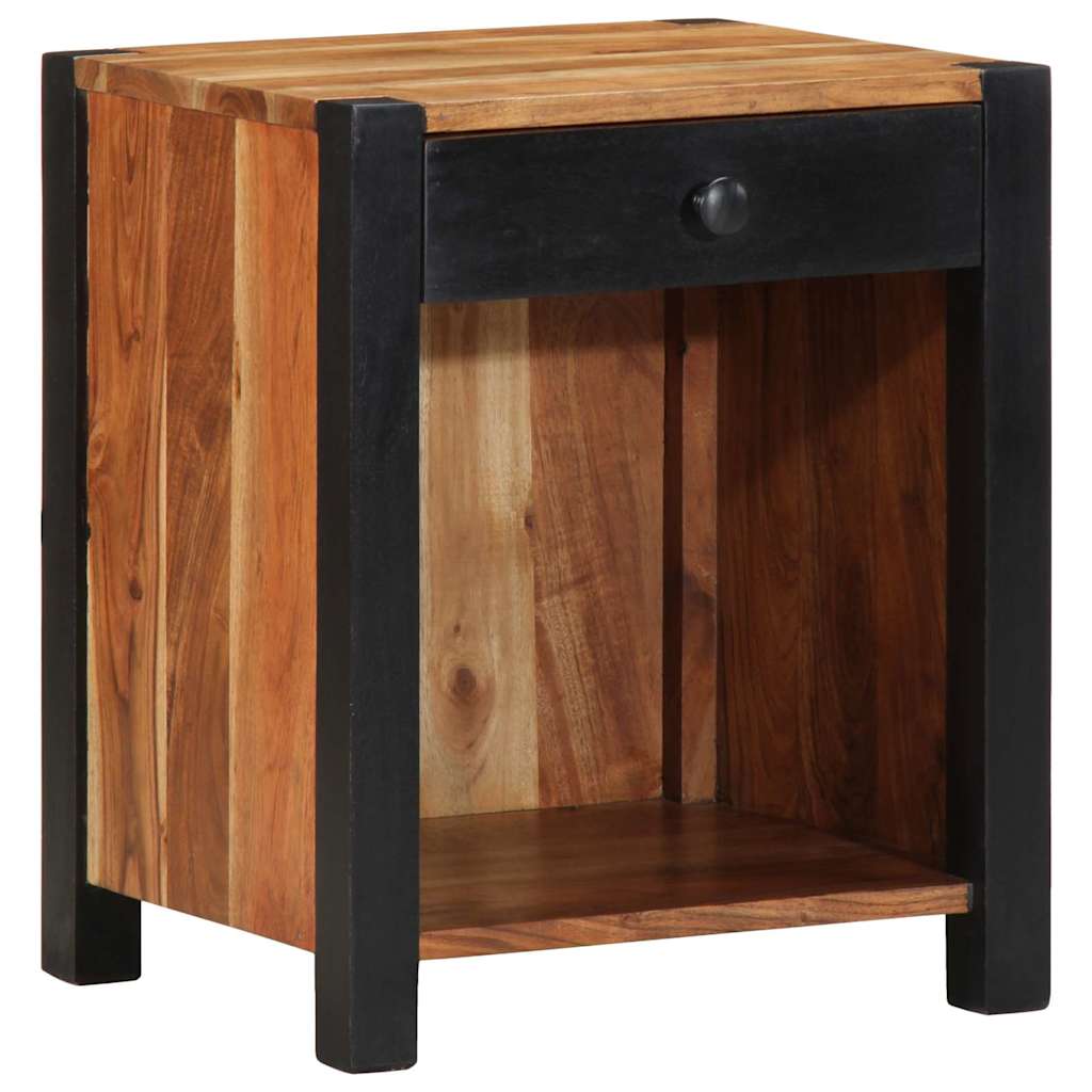 Nachttisch Braun 40 x 35 x 50 cm Massivholz Akazie