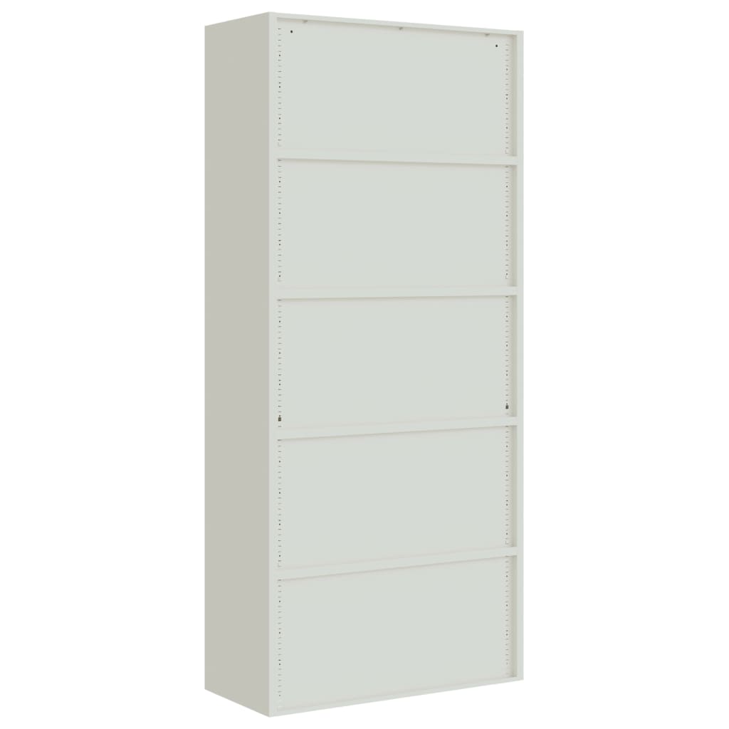 Aktenschrank Weiß 90x40x110 cm Stahl