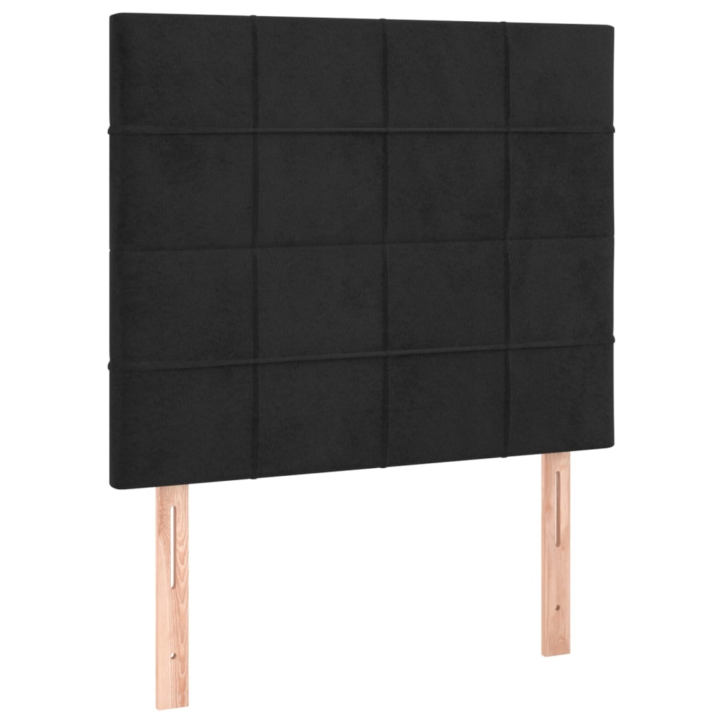 Kopfteil Hellgrau 80x5x118/128 cm Samt