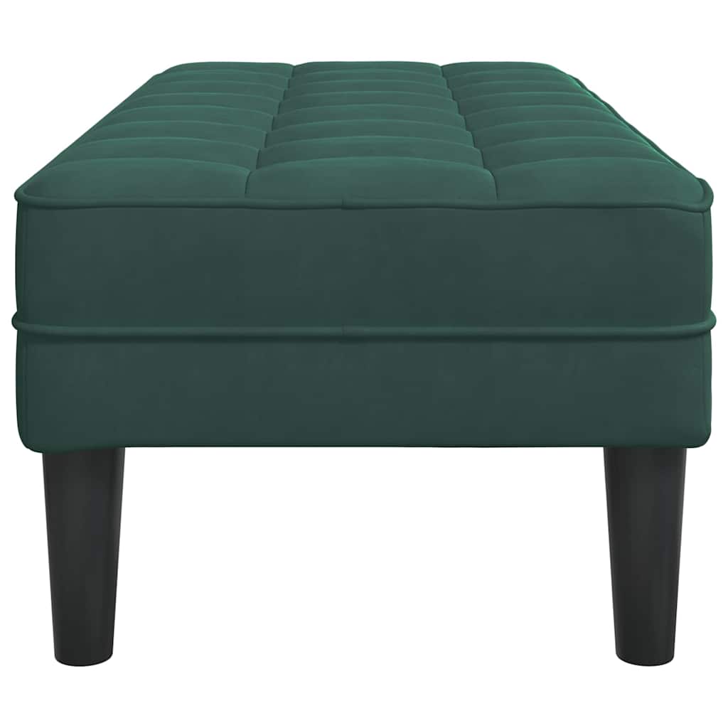 Bank mit Kissen Hellgrau 113 x 57 x 39 cm Samt