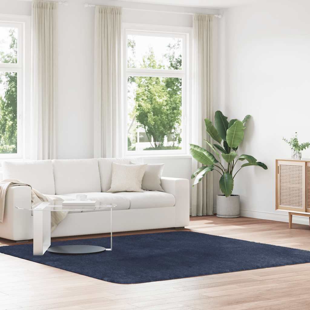 Teppich Shaggy Hochflor NAVARRA Beige 60x100 cm Polyester