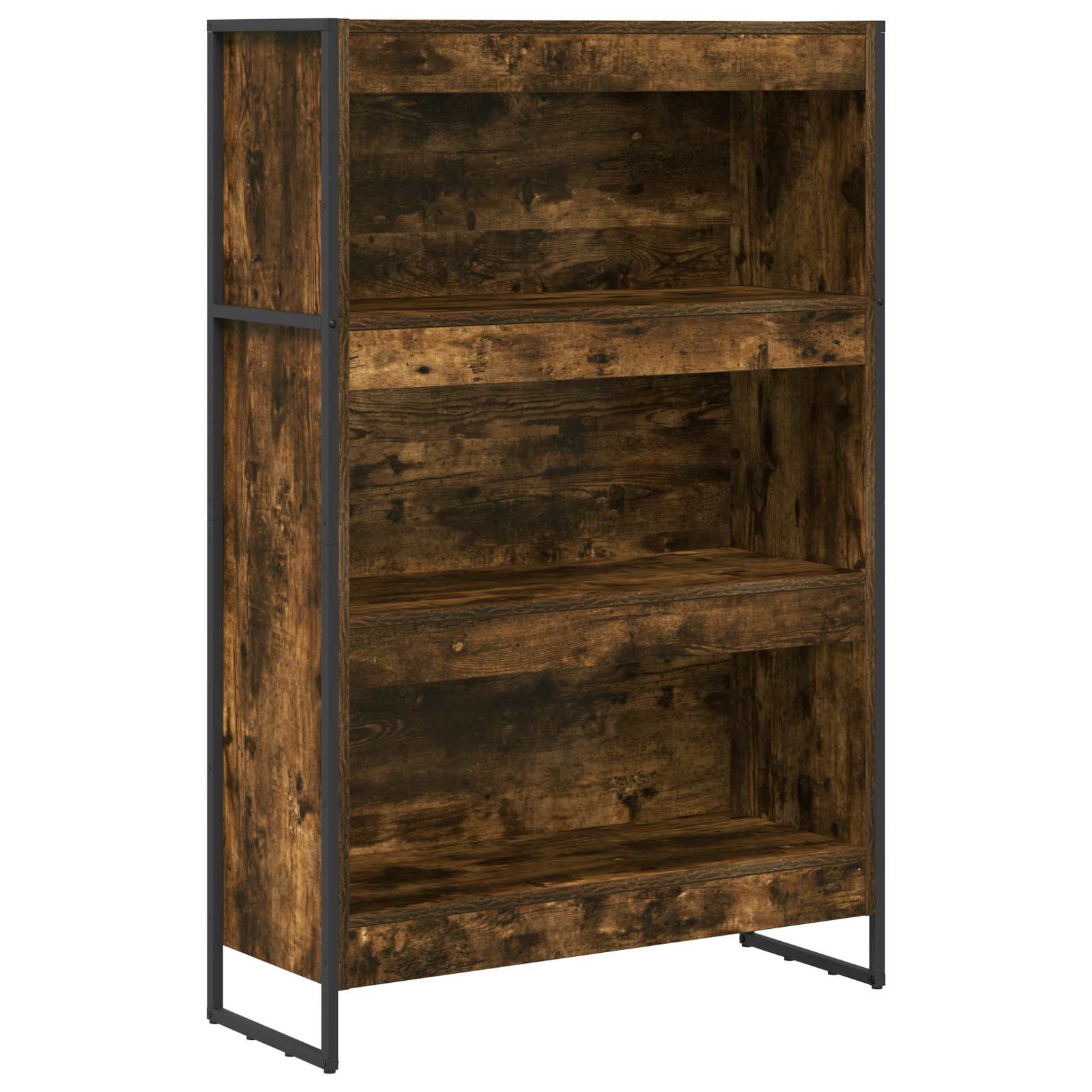 Bücherregal 2 pcs Schwarz Eichen-Optik 60 x 30 x 189,5 cm