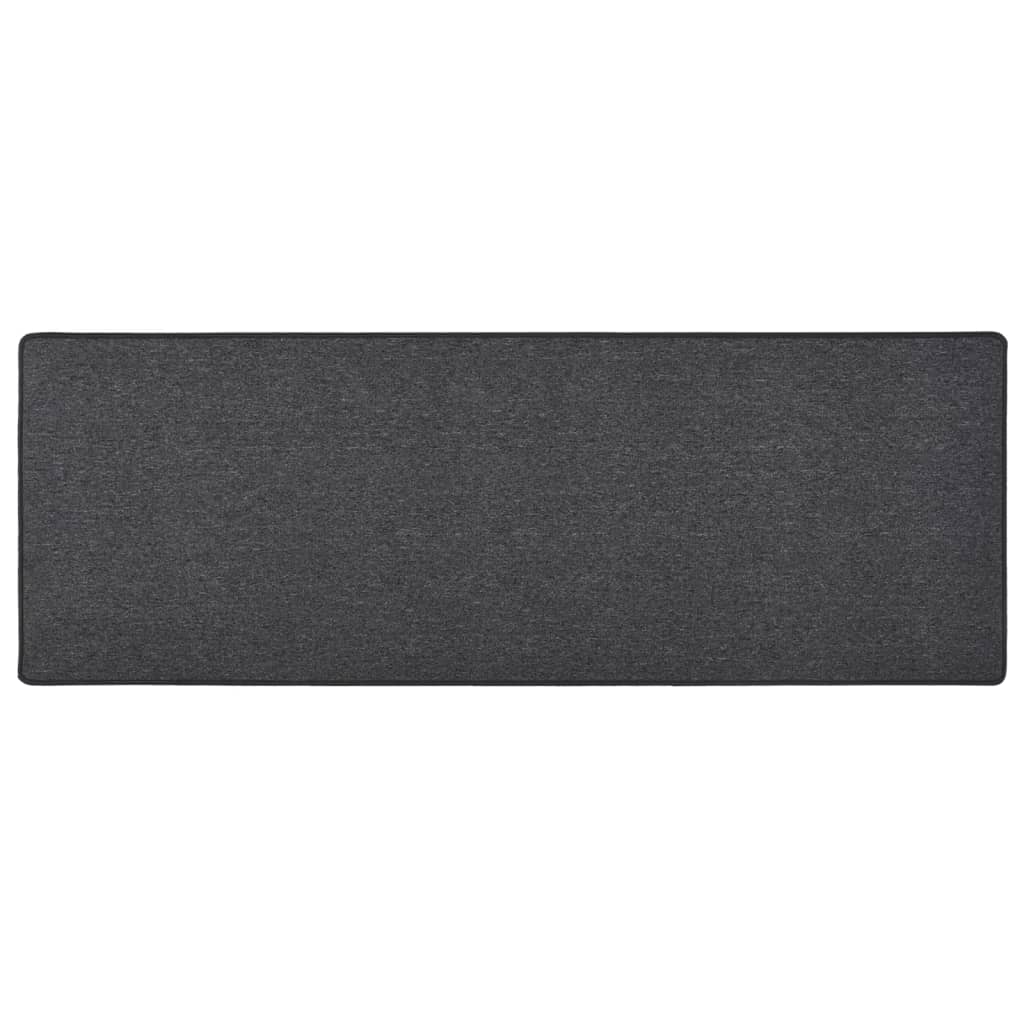 Teppichläufer Anthrazit 80 x 500 cm 100% Polypropylen
