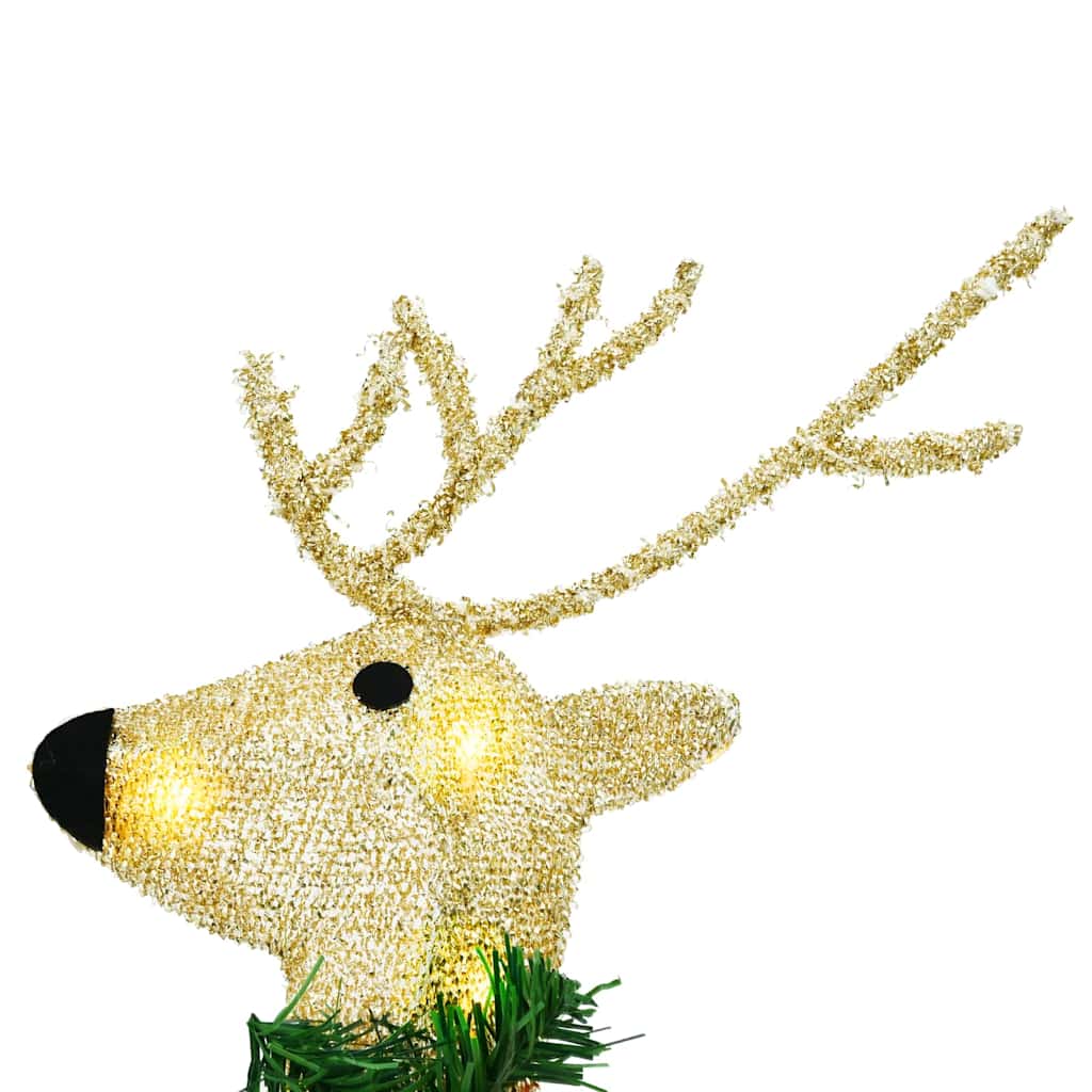 LED Rentiere 4 pcs Gold Stoff