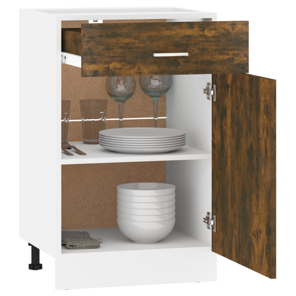 Unterschrank Lyon Weiß 60x46x81,5 cm Holzwerkstoff