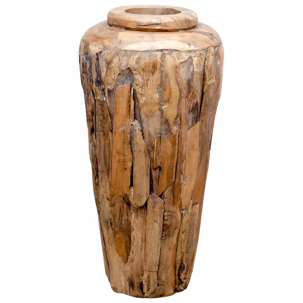 Deko-Vase 40 x 100 cm Massivholz Teak