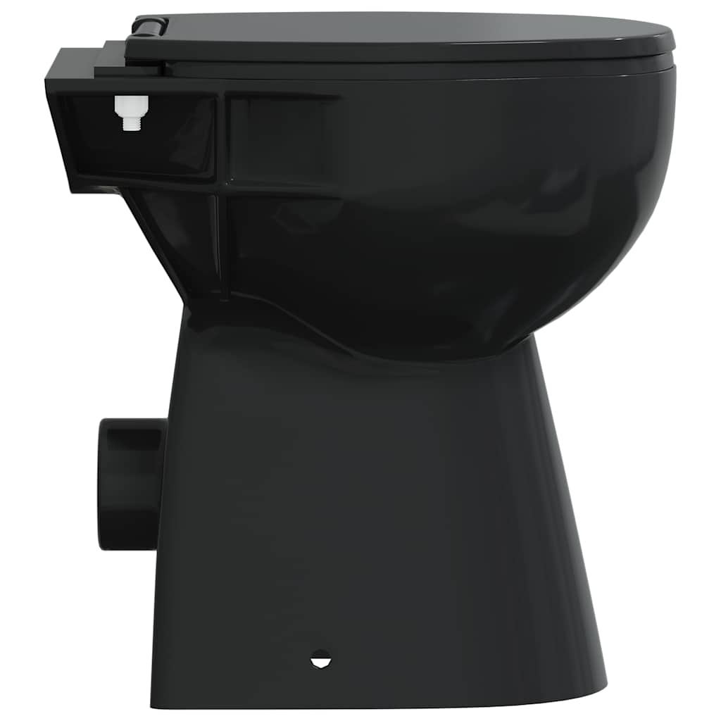 Randloses WC 7 cm Extra Höhe Soft-Close Keramik Weiß