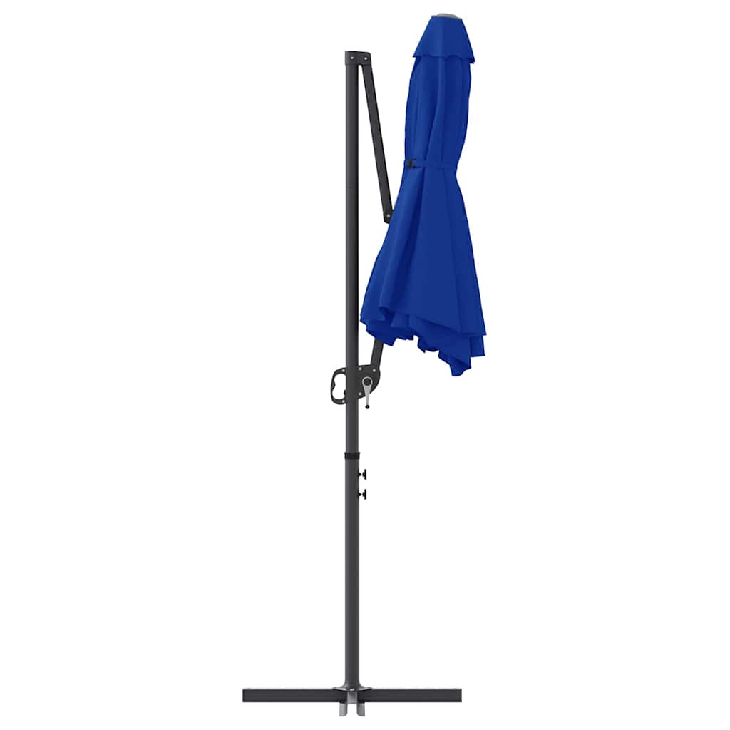 Sonnenschirm Sand 372 x 198 x 243 cm Polyester und Aluminium