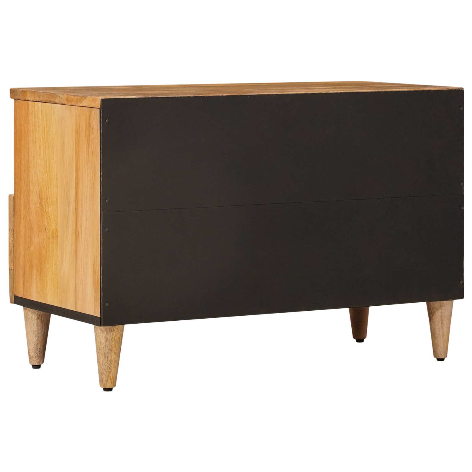 TV-Schränk mit Regal Walnuss 70 x 33 x 46 cm Massivholz Mango