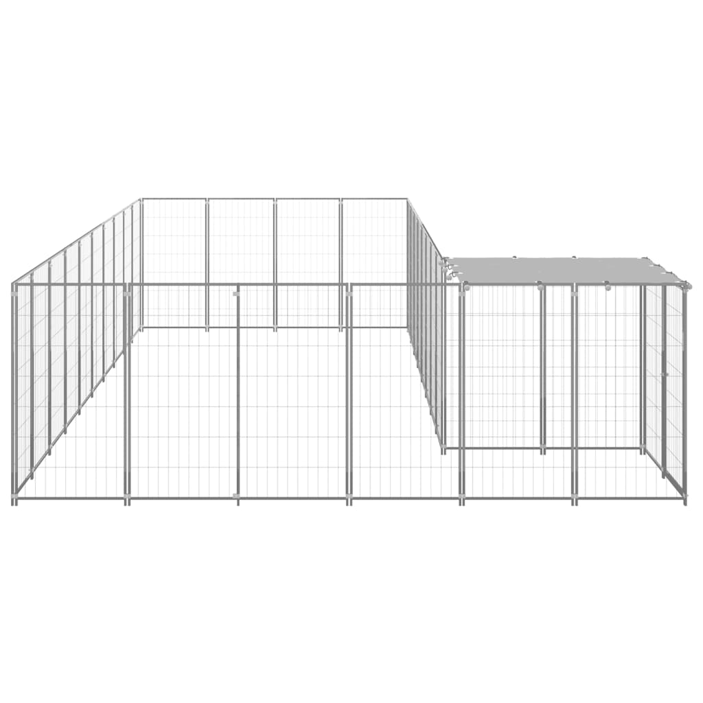 Hundezwinger Schwarz 7,26 m² Stahl