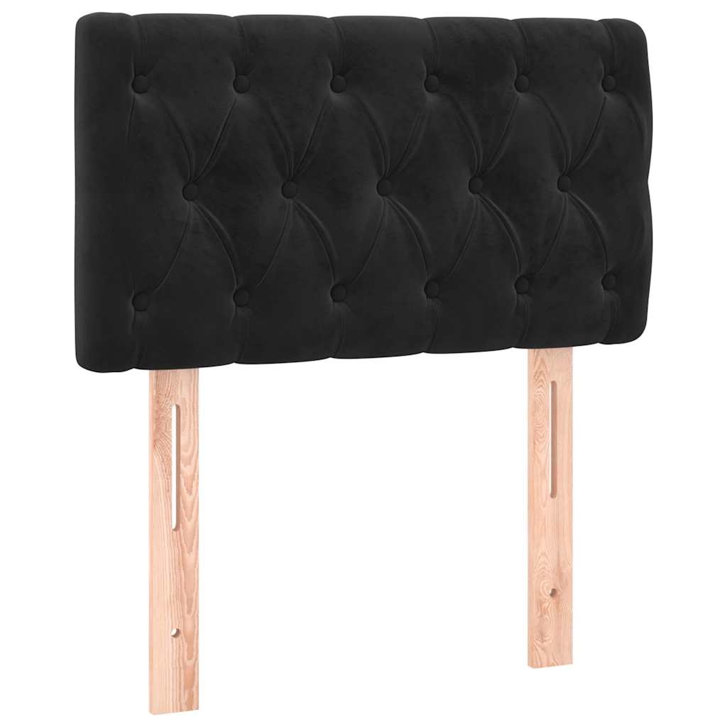 Kopfteil Hellgrau 80x7x118/128 cm Samt