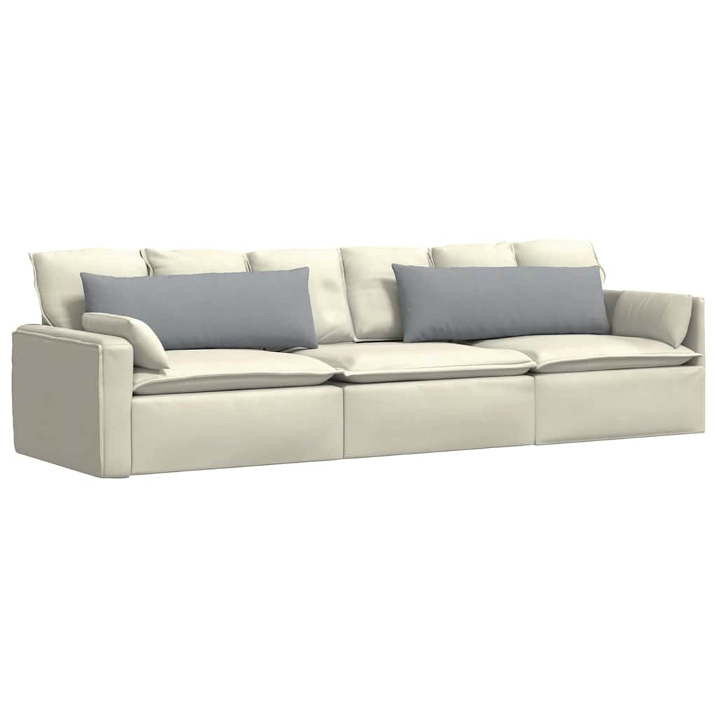 Sofakissen 2 pcs Hellgrau 50 x 30 cm Stoff