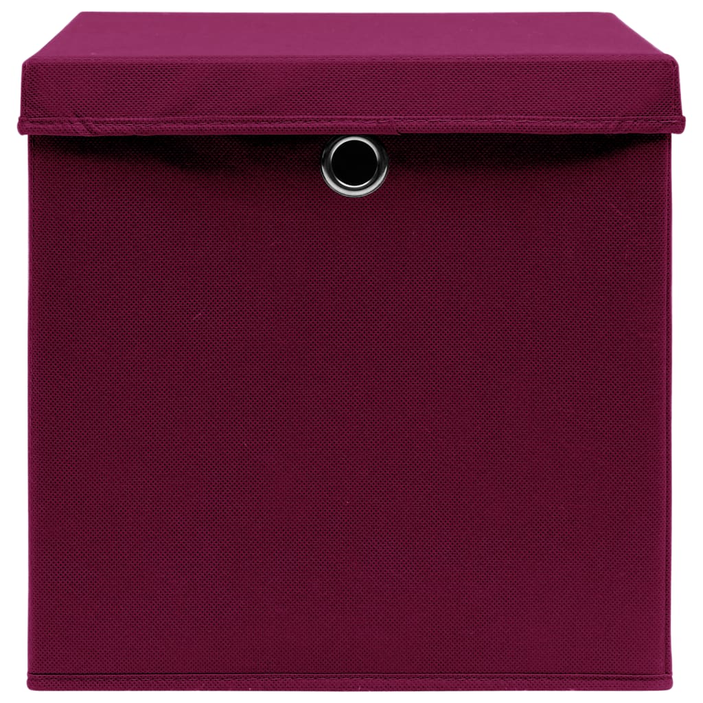 Aufbewahrungsboxen 4 Stk. Blau 32x32x32 cm Stoff