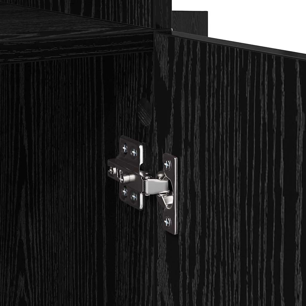 Highboard Altholz 80 x 42,5 x 185 cm Holzwerkstoff