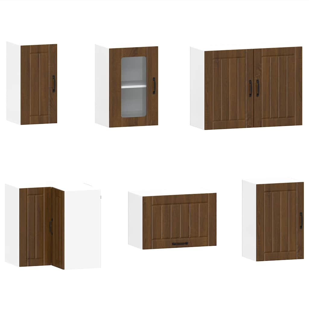 11-tlg. Küchenschrank-Set Lucca Weiß Holzwerkstoff