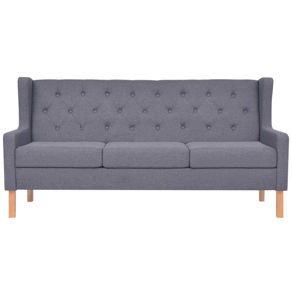 2-Sitzer Sofa Stoff Cremeweiß