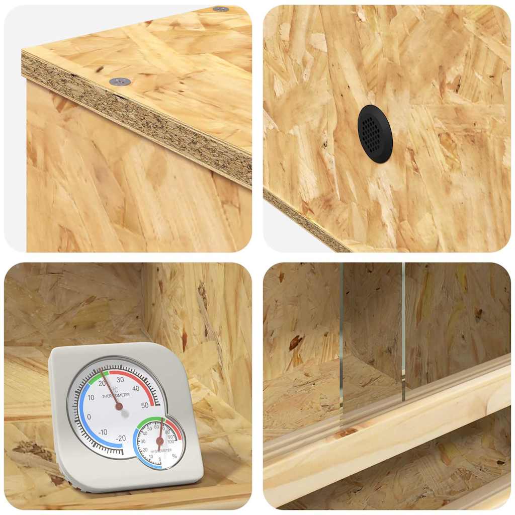Terrarium Braun 50 x 50 x 100 cm OSB